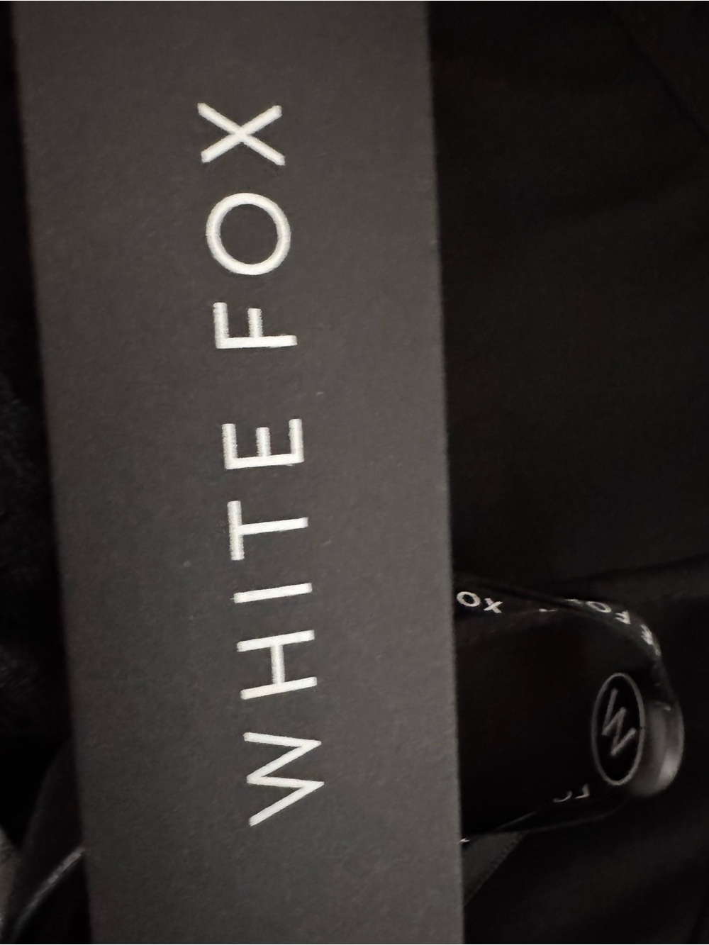 Brand new White fox black crop top with lace detail - Picture 3 of 4